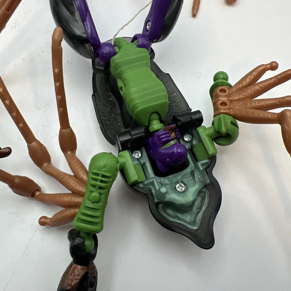 2X 1996 Beast Wars Transformers BLACKARACHNIA Action Figure Launcher INCOMPLETE